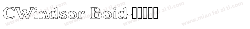 CWindsor Boid字体转换